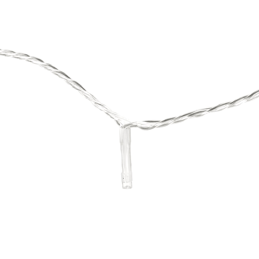 Aigostar - Guirnalda LED para exterior 50xLED/8 funciones 8m IP44 blanco cálido