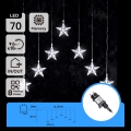 Aigostar - Guirnalda LED para exterior 70xLED 1,2x1m IP44 blanco frío con estrellas