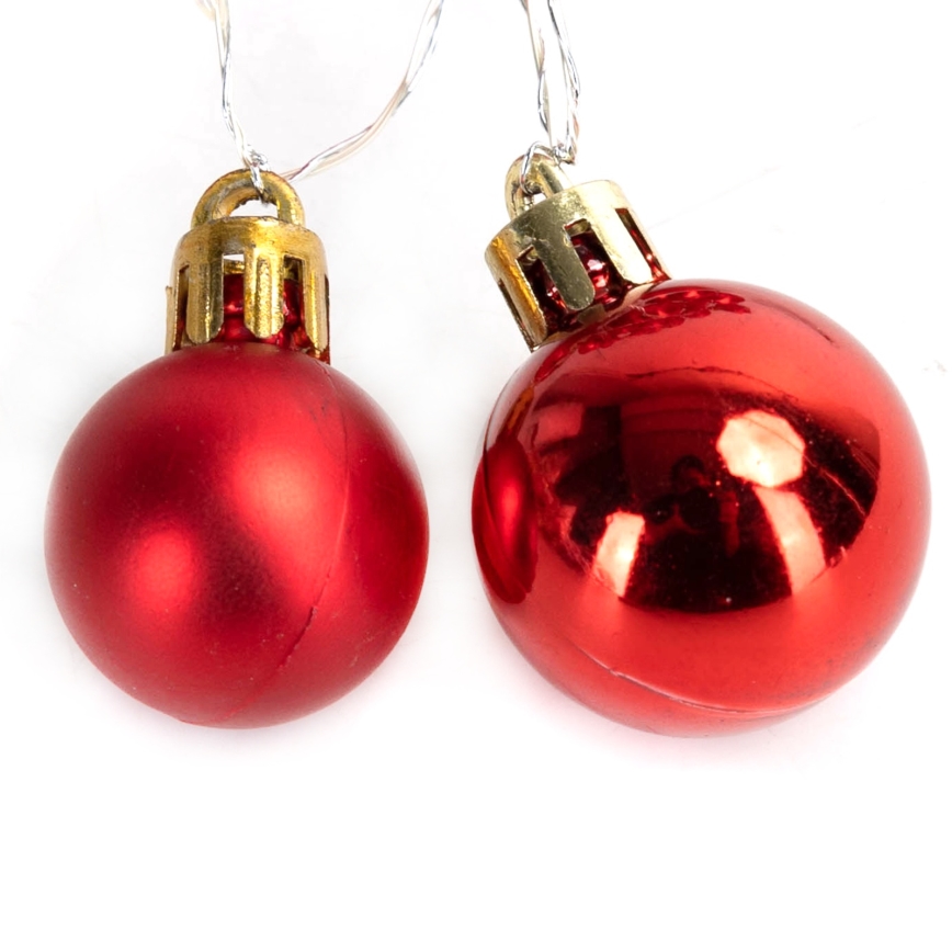 Aigostar - Guirnalda LED para Navidad, 20 LEDs, 3x AA, 2 m, blanco cálido