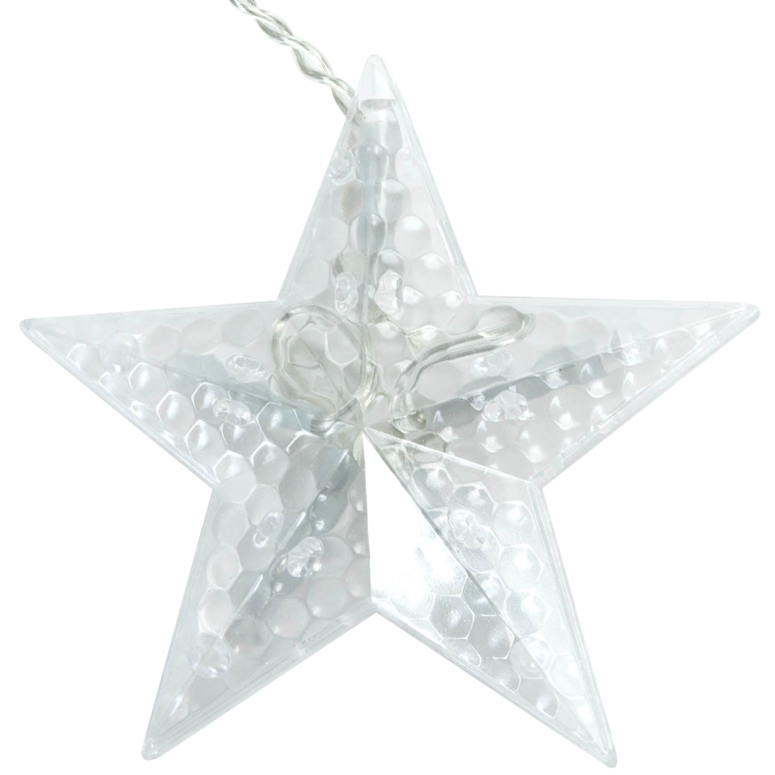 Aigostar - Cadena de luces navideñas LED para exterior 120xLED/6W/230V/8 funciones 3x0,6m IP44 blanco frío + mando a distancia