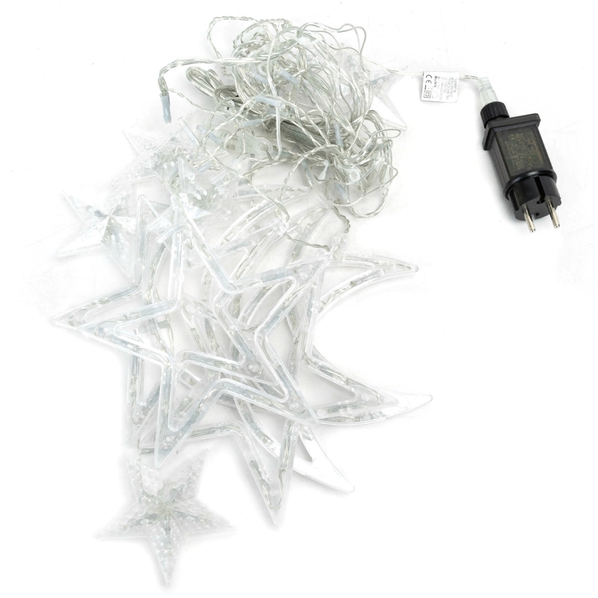 Aigostar - Cadena de luces navideñas LED para exterior 120xLED/6W/230V/8 funciones 3x0,6m IP44 blanco frío + mando a distancia