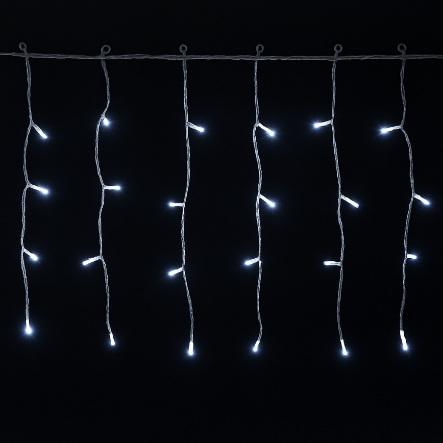 Aigostar - Guirnalda navideña LED para exterior 200xLED/3,6W/230V/8 funciones 10x0,4m IP44 blanco frío