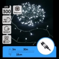 Aigostar - Guirnalda navideña LED para exterior 300 LEDs/8 funciones 30 m IP44 blanco frío