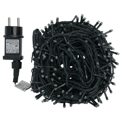 Aigostar - Guirnalda navideña LED para exterior 300xLED/8 funciones 30m IP44 blanco frío