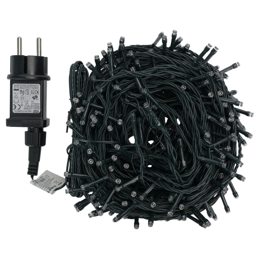 Aigostar - Guirnalda navideña LED para exterior 300xLED/8 funciones 30m IP44 blanco frío