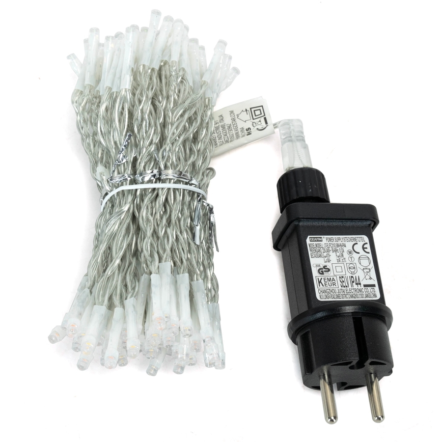 Aigostar - Guirnalda navideña LED para exterior 300xLED/8 funciones 3x1m IP44 blanco cálido + mando a distancia