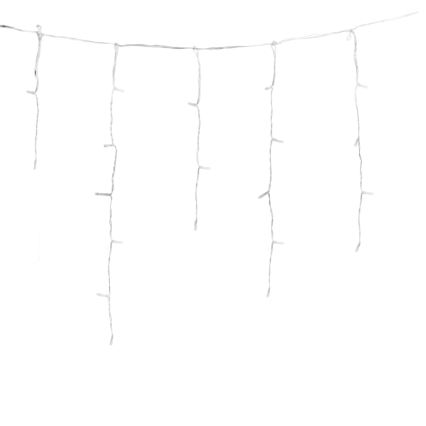 Aigostar - Guirnalda navideña LED para exterior 300 LEDs/8 funciones 3x AA 18x0,6 m IP44 blanco cálido