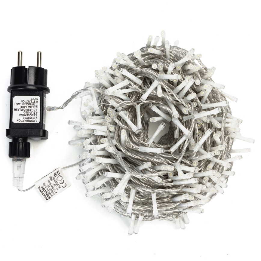 Aigostar - Guirnalda LED para exteriores 400xLED/8 funciones 20m IP44 blanco cálido