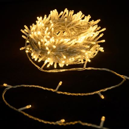 Aigostar - Guirnalda navideña LED para exterior 400xLED/8 funciones 20m IP44 blanco cálido