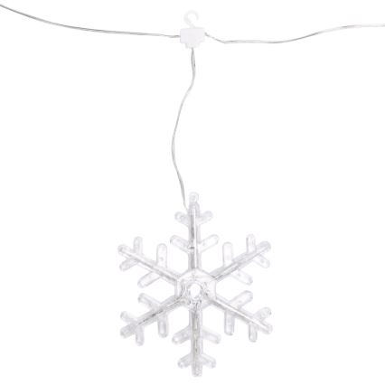 Aigostar - Guirnalda navideña LED para exterior 84xLED 1,2x1 m IP44 blanco cálido, copos