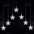 Aigostar - Guirnalda navideña LED para exteriores 70xLED 1,2x1m IP44 blanco frío con estrellas