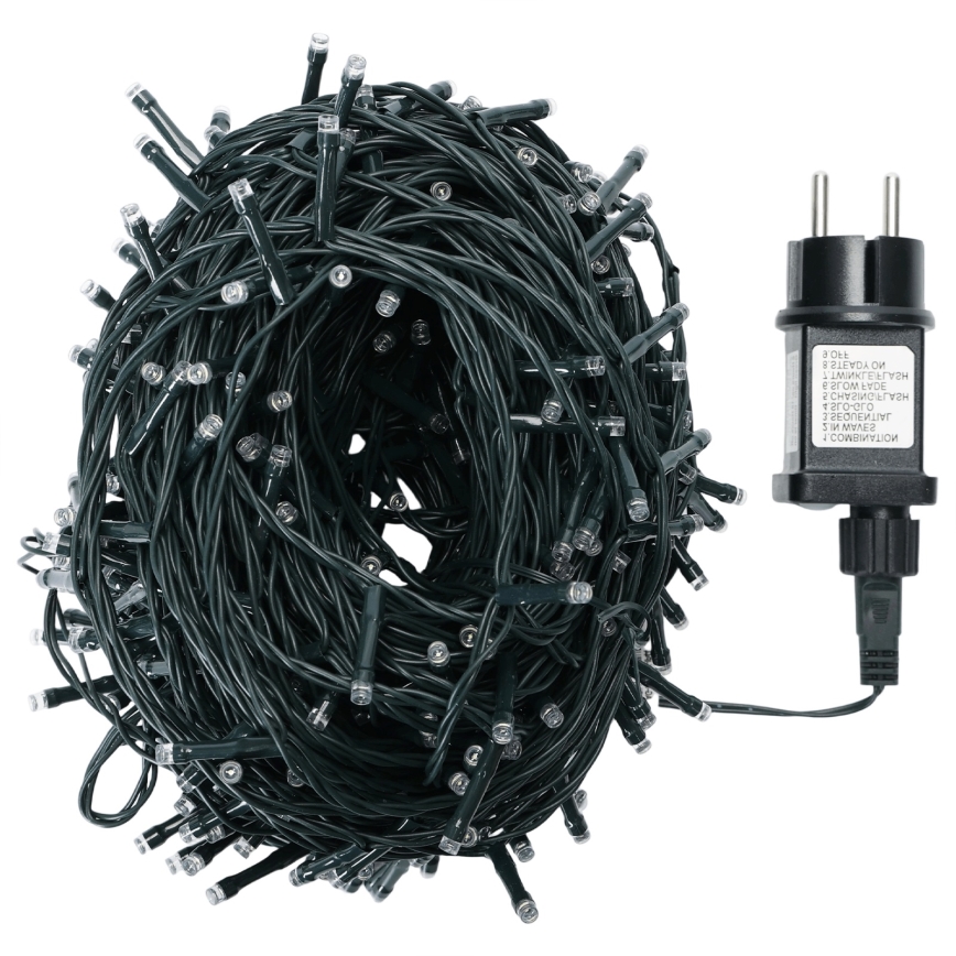 Aigostar - Guirnalda navideña LED para exterior, 300 LEDs, 30 m, IP44, multicolor