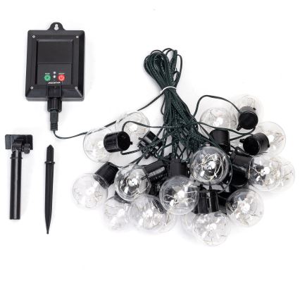 Aigostar - Guirnalda solar LED 20xLED/8 funciones 11,5m IP65 multicolor