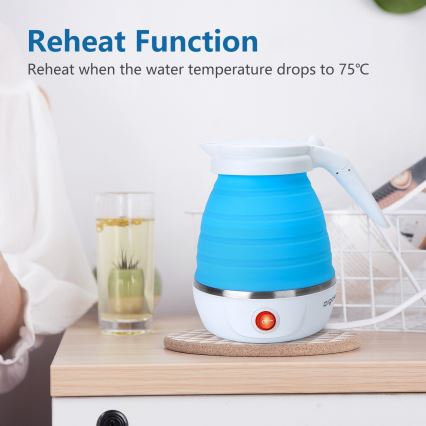 Aigostar - Hervidor de viaje 600ml 1000W/230V