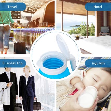 Aigostar - Hervidor de viaje 600ml 1000W/230V