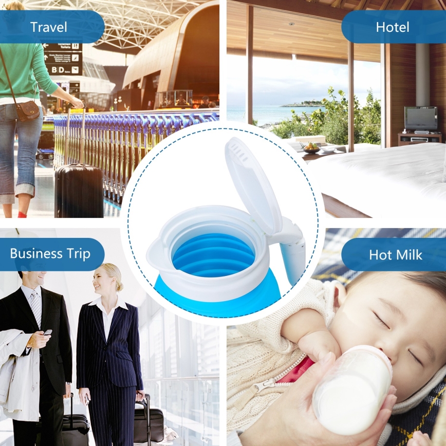 Aigostar - Hervidor de viaje 600ml 1000W/230V