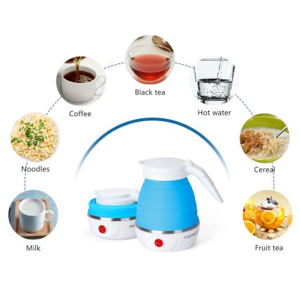 Aigostar - Hervidor de viaje 600ml 1000W/230V