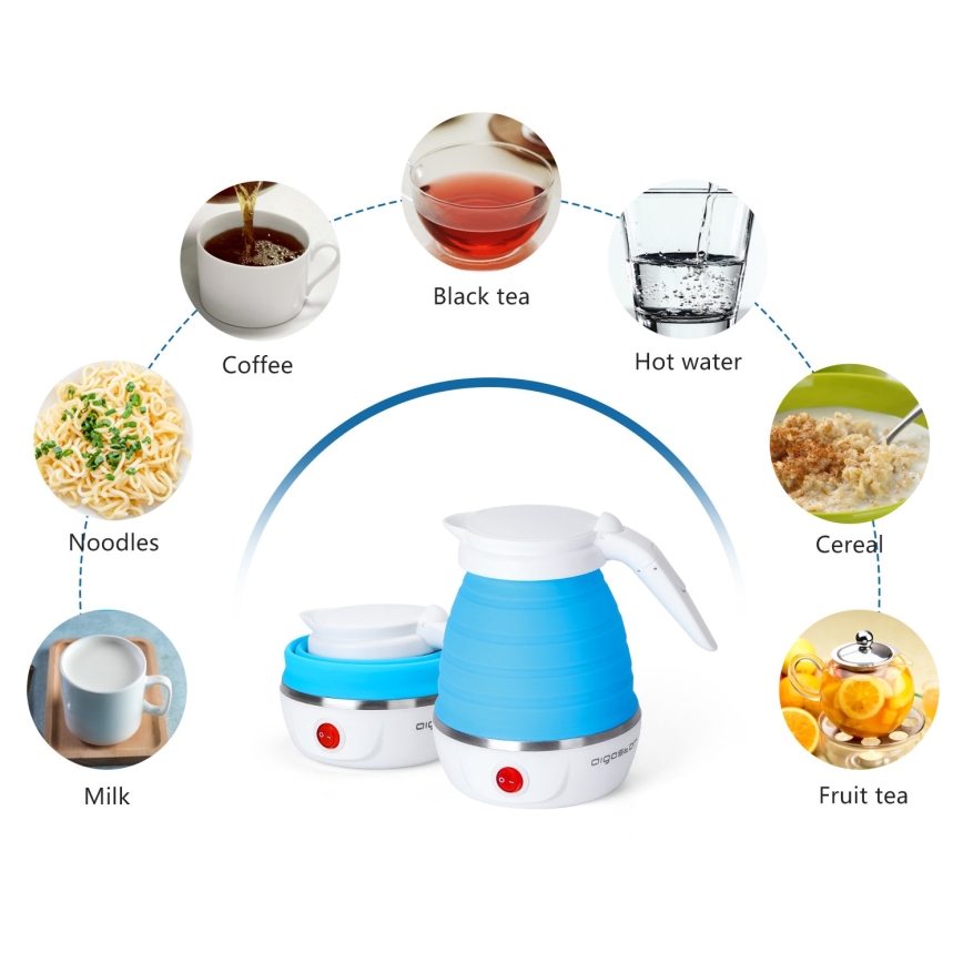 Aigostar - Hervidor de viaje 600ml 1000W/230V