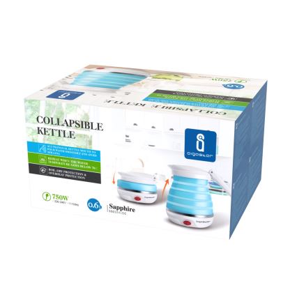 Aigostar - Hervidor de viaje 600ml 1000W/230V