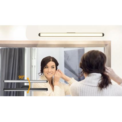 Aigostar - Iluminación LED para espejo recargable y regulable LED/2,9W/5V 2000 mAh