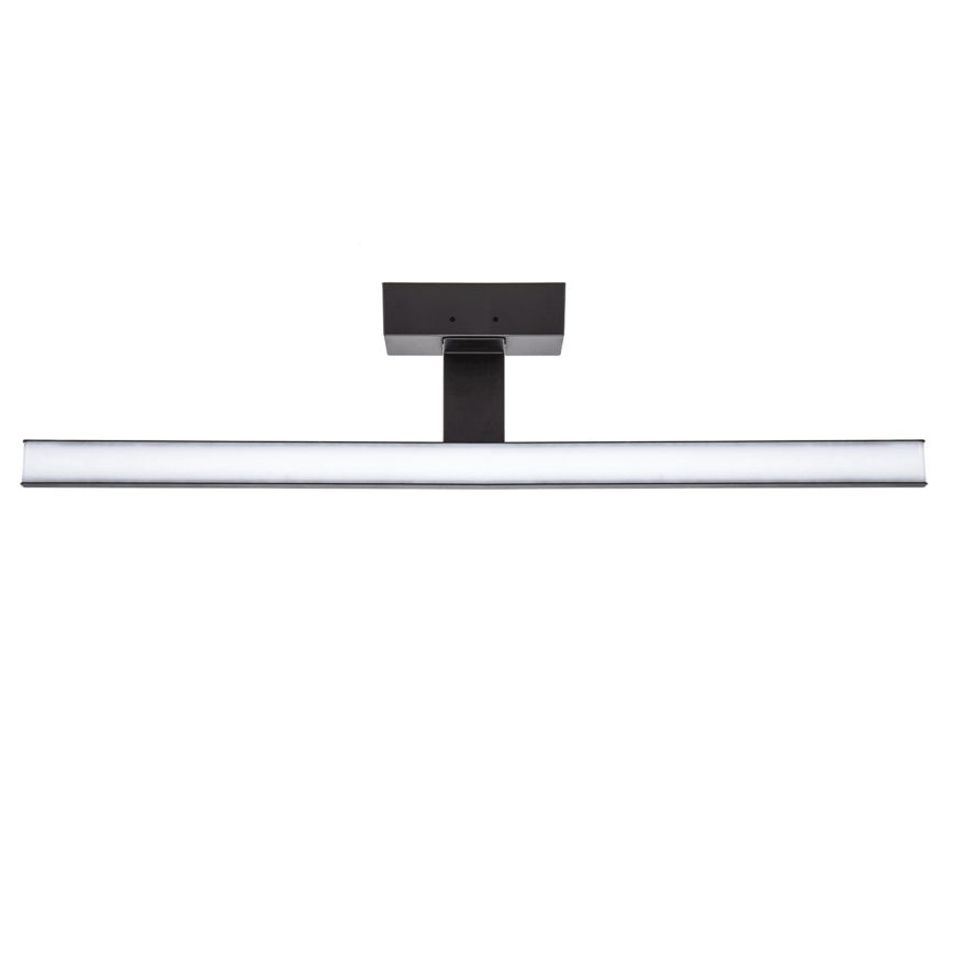 Aigostar - Iluminación LED para espejo de baño LED/12W/230V 4000K 60 cm IP44 negra