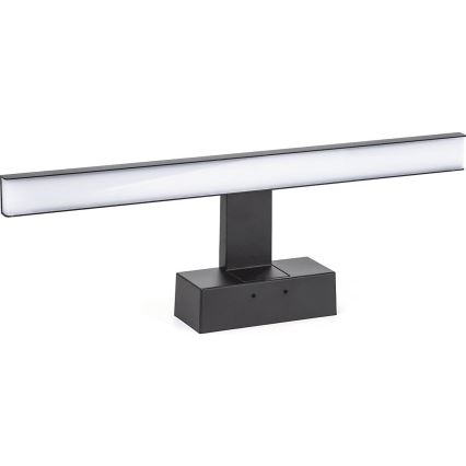 Aigostar - Iluminación LED para espejo de baño LED/8W/230V 4000K 40 cm IP44 negra