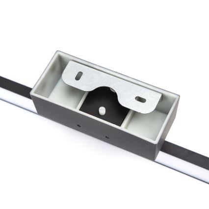 Aigostar - Iluminación LED para espejo de baño LED/8W/230V 4000K 40 cm IP44 negra