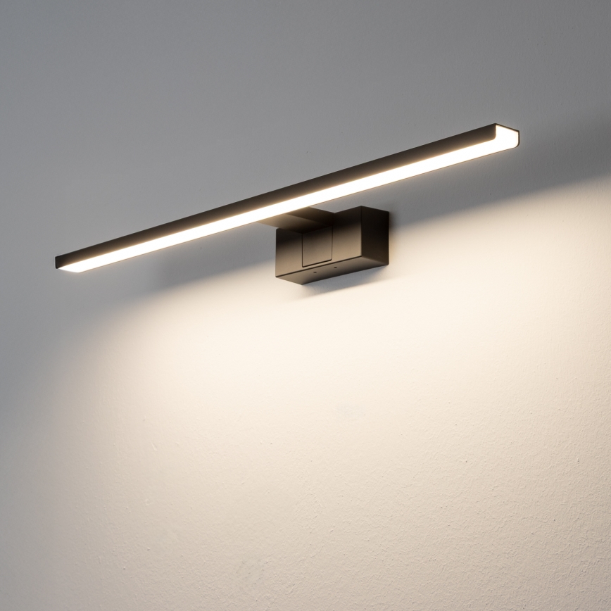 Aigostar - Iluminación LED para espejos de baño LED/12W/230V 4000K 60 cm IP44 negro