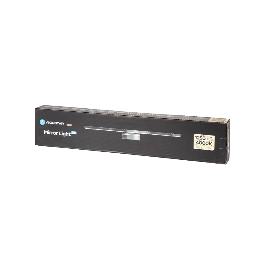 Aigostar - Iluminación LED para espejos de baño LED/12W/230V 4000K 60cm IP44 aluminio