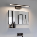 Aigostar - Iluminación LED para espejos de baño LED/8W/230V 4000K 40 cm IP44 negro