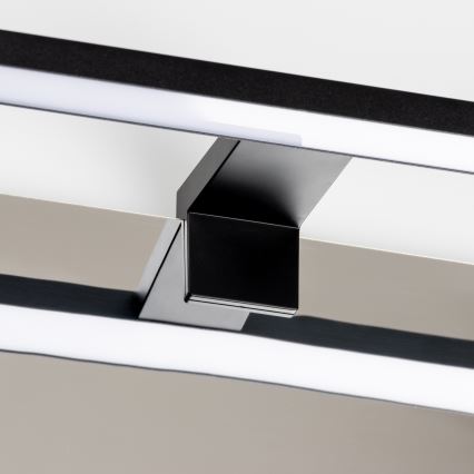 Aigostar - Iluminación LED para espejos de baño LED/8W/230V 4000K 40 cm IP44 negro