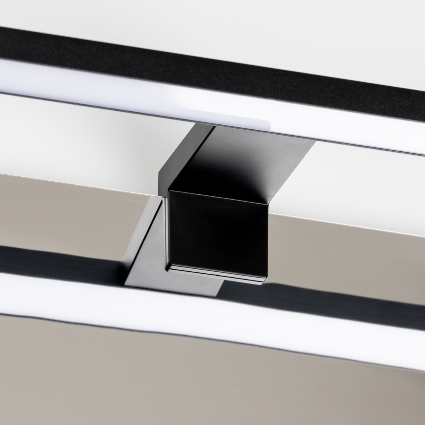 Aigostar - Iluminación LED para espejos de baño LED/8W/230V 4000K 40 cm IP44 negro