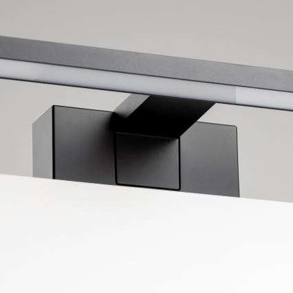 Aigostar - Iluminación LED para espejos de baño LED/8W/230V 4000K 40 cm IP44 negro