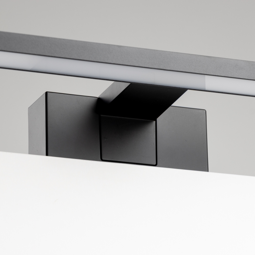 Aigostar - Iluminación LED para espejos de baño LED/8W/230V 4000K 40 cm IP44 negro