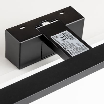 Aigostar - Iluminación LED para espejos de baño LED/8W/230V 4000K 40 cm IP44 negro