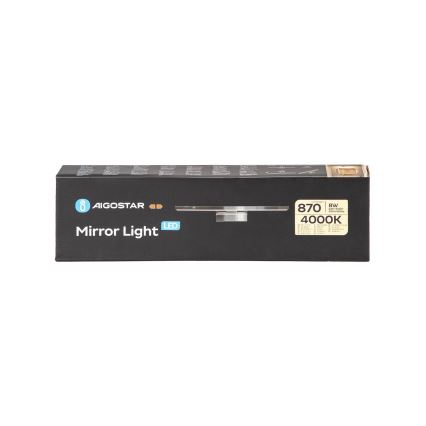 Aigostar - Iluminación LED para espejos de baño LED/8W/230V 4000K 40cm IP44
