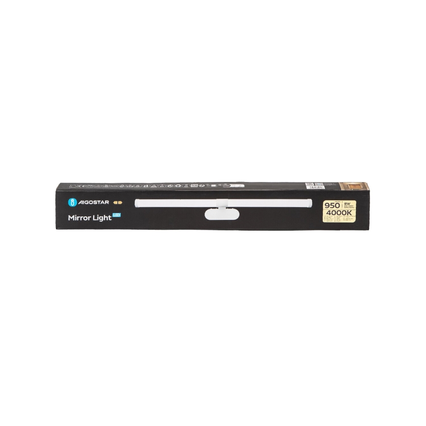 Aigostar - Iluminación LED para espejos de baño LED/8W/230V 4000K 60cm IP44