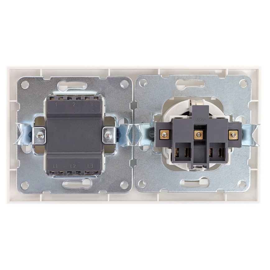 Aigostar - Interruptor doméstico con enchufe 1x16A/250V
