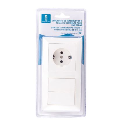 Aigostar - Interruptor doméstico con enchufe 1x16A/250V