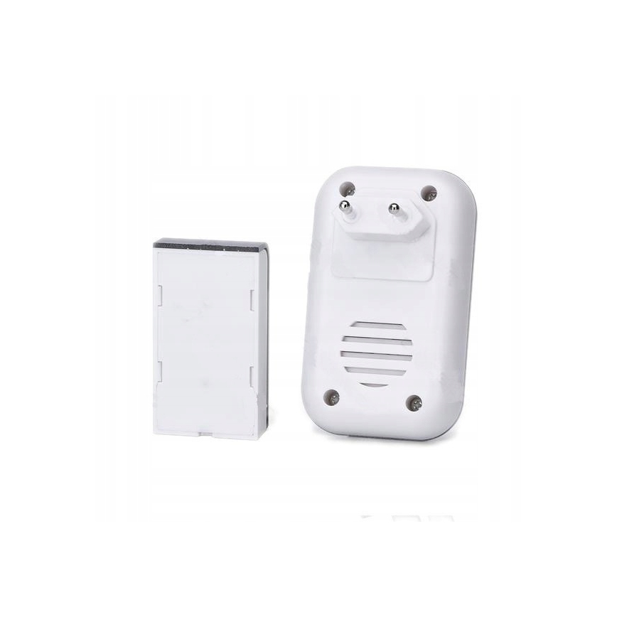 Aigostar - JUEGO 2x Timbre inalámbrico para enchufe 230V IP44 blanco