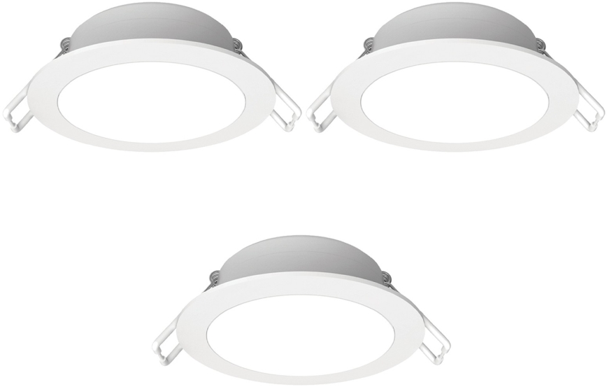 Aigostar - JUEGO de 3 downlights LED para baño LED/4,8W/230V IP65 blanco