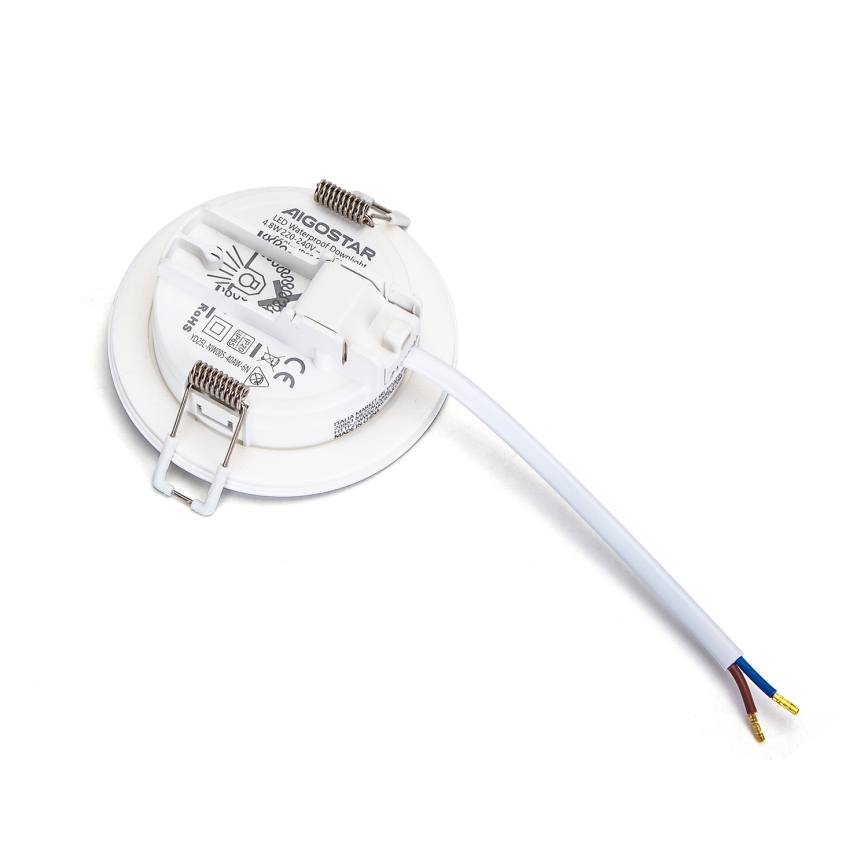 Aigostar - JUEGO de 3 downlights LED para baño LED/4,8W/230V IP65 blanco