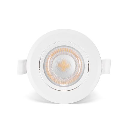 Aigostar - JUEGO de 3 focos empotrados LED/5W/230V 3000K diá. 8,5 cm blanco