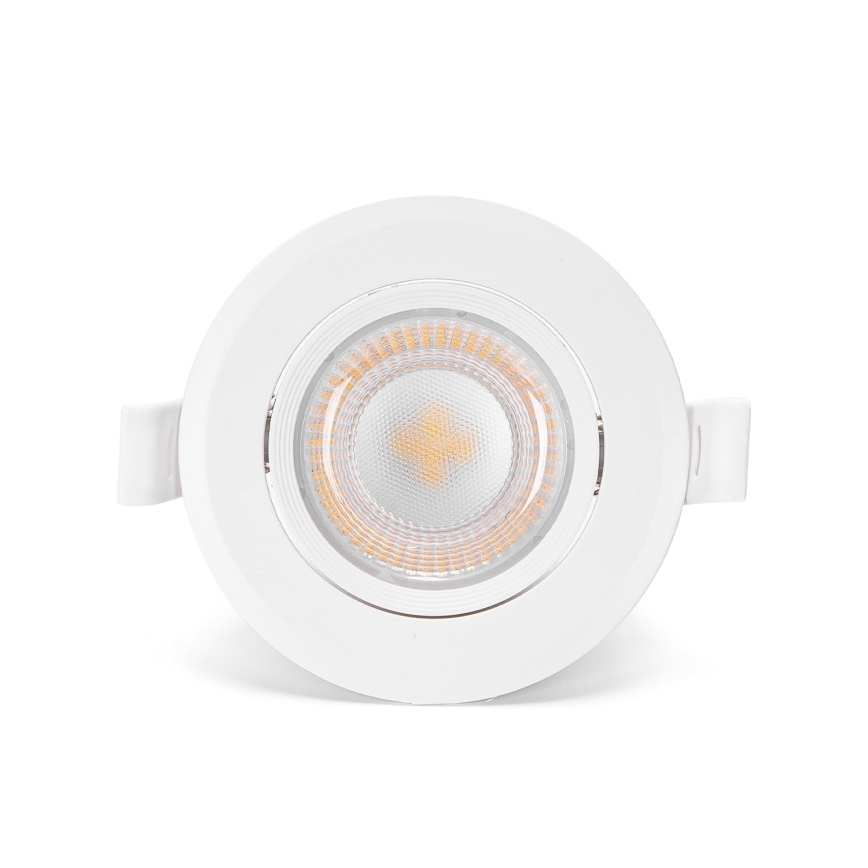 Aigostar - JUEGO de 3 focos empotrados LED/5W/230V 3000K diá. 8,5 cm blanco