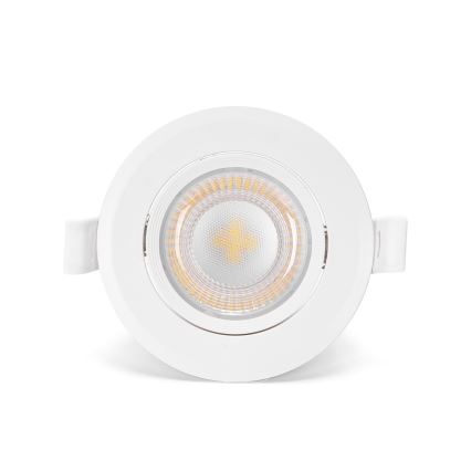 Aigostar - JUEGO de 3 focos empotrados LED/5W/230V 4000K de 8,5 cm color blanco