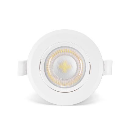 Aigostar - Juego de 3 luces empotrables LED/5W/230V 6500K diámetro 8,5 cm blanca
