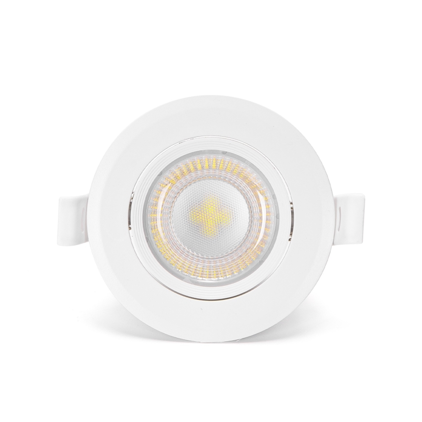 Aigostar - Juego de 3 luces empotrables LED/5W/230V 6500K diámetro 8,5 cm blanca