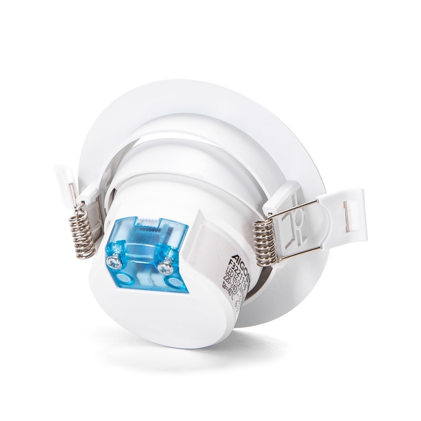 Aigostar - Juego de 3 luces empotrables LED/5W/230V 6500K diámetro 8,5 cm blanca