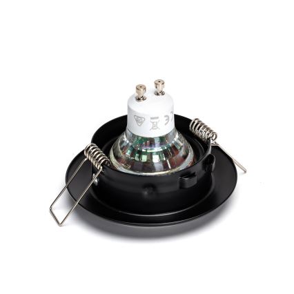 Aigostar - Juego de 3 luminarias empotrables LED 1xGU10/4,5W/230V 3000K negro