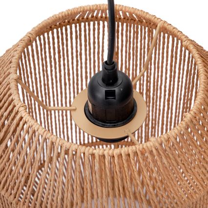 Aigostar - Lámpara colgante 1xE27/60W/230V beige